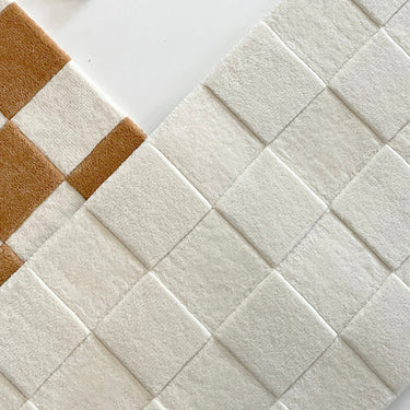 Off White Checkerboard Rug by Maison Deux, photo 2