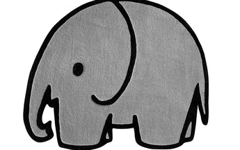 Grey & Black Olifant (Elephant) Rug by Maison Deux, photo 1