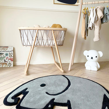 Grey & Black Olifant (Elephant) Rug by Maison Deux, photo 4