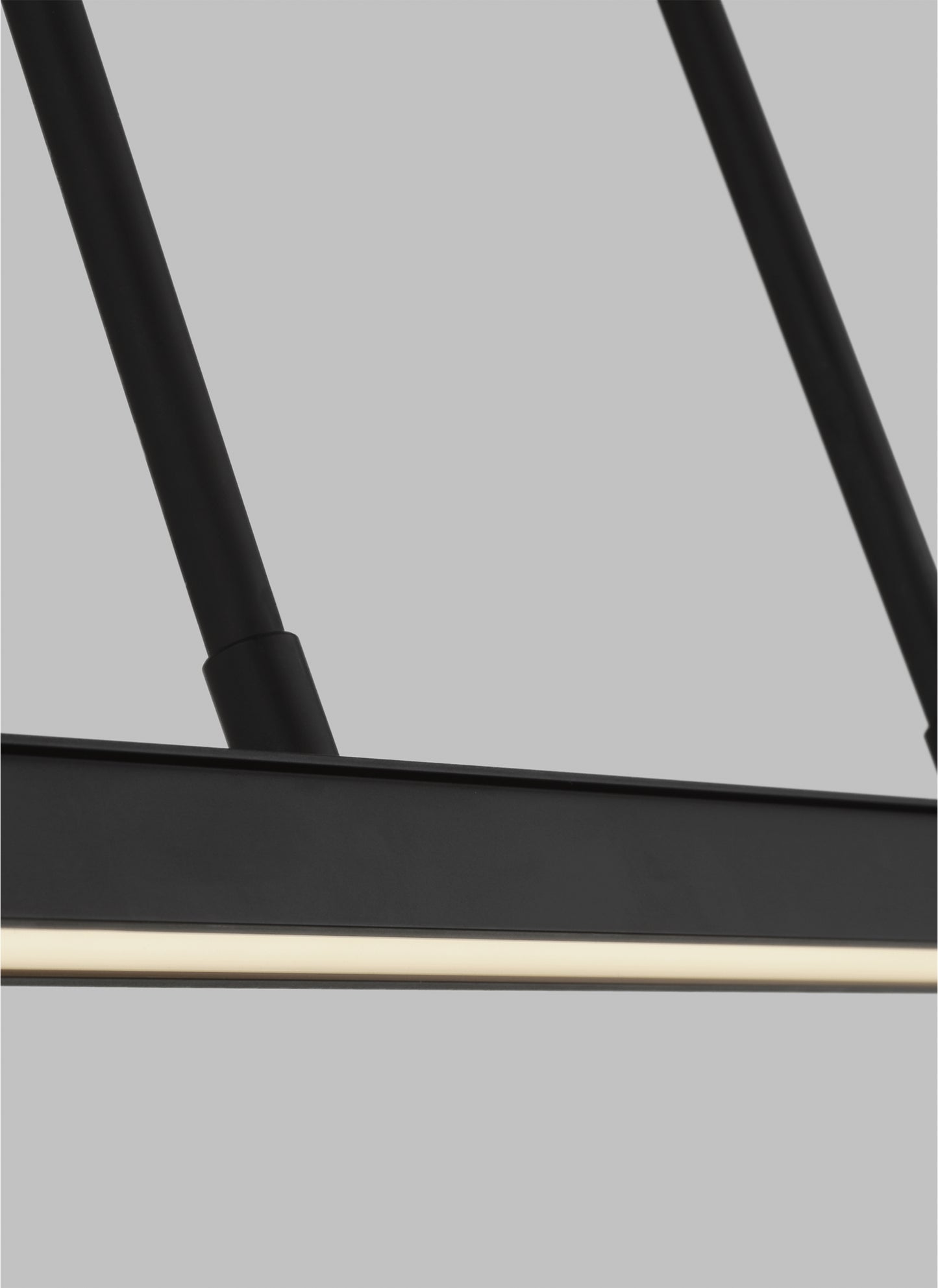 Sleek Linear Pendant - Stagger 48 Black