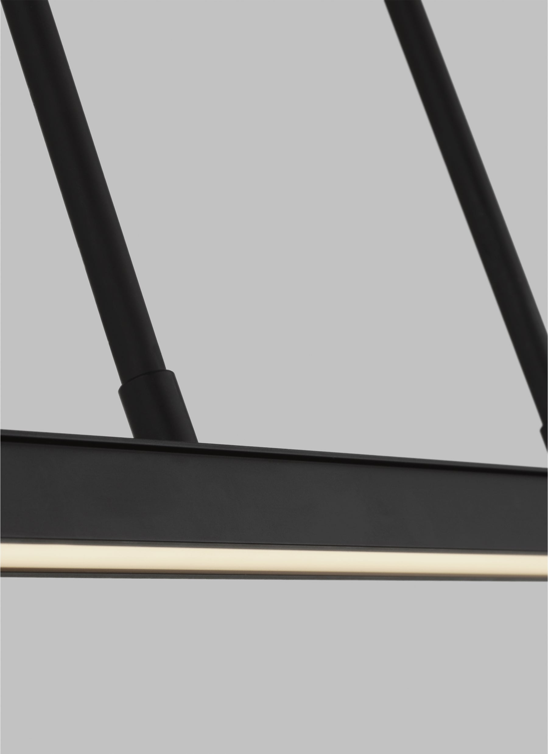 Sleek Linear Pendant - Stagger 48 Black