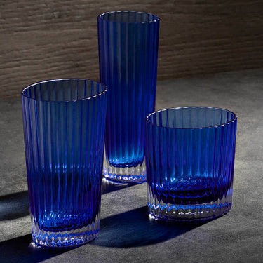 Missoni Home Water Glass Nastri Set of 6 Blue 9.8 oz