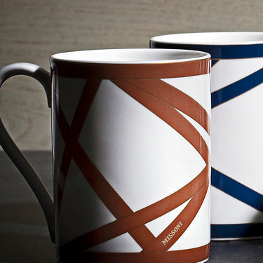 Missoni Home Mug Cup Nastri in Luxury Box Beige