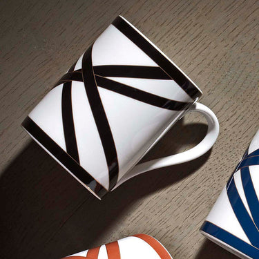 Missoni Home Mug Cup Nastri in Luxury Box Black