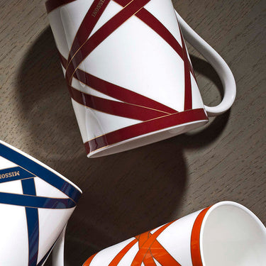 Missoni Home Mug Cup Nastri in Luxury Box Bordeaux