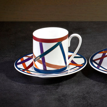 Missoni Home Coffee Cup & Saucer NASTRI Set of 6