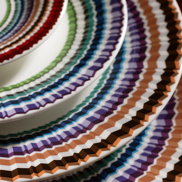 Soup Plates, Set of 2 by Missoni Home in Waves, view 3