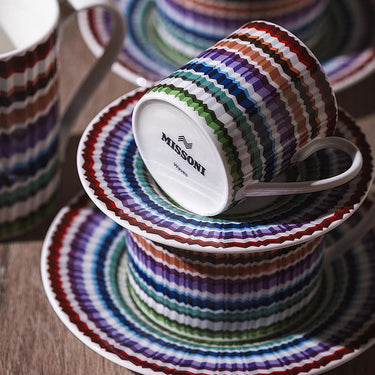 Round Serving Dish by Missoni Home in Waves, view 2