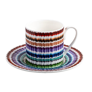 Coffee Cups & Saucers, Set of 6 by Missoni Home in Waves, view 1