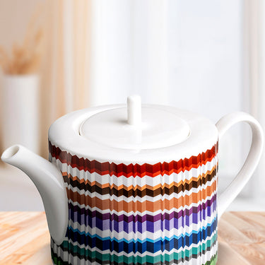 Tea or Coffee Pot by Missoni Home in Waves, view 2