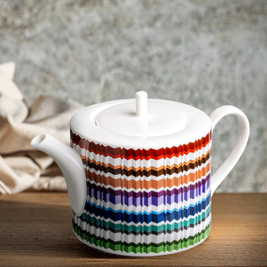Tea or Coffee Pot by Missoni Home in Waves, view 3