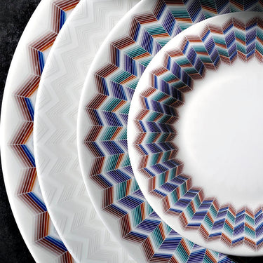 Dinner Plates, Set of 2 by Missoni Home in Zig Zag Jarris 148, view 3