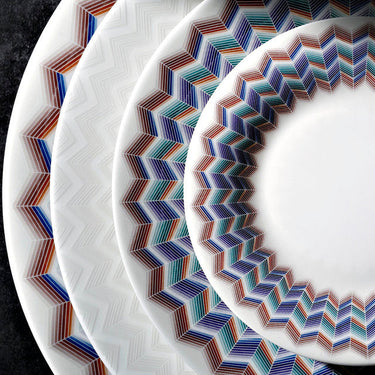 Missoni Home Dessert Plates ZIG ZAG Set of 6 Jarris 148