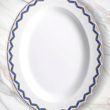 Oval Serving Dish by Missoni Home in Zig Zag Jarris 148, view 2