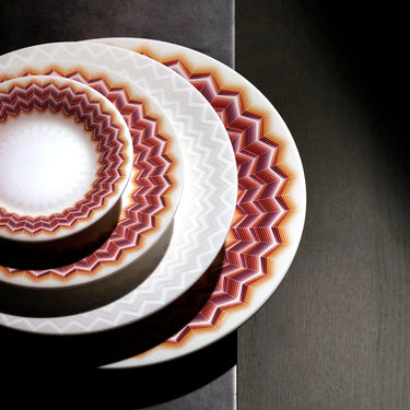 Missoni Home Dessert Plates ZIG ZAG Set of 6 Jarris 156