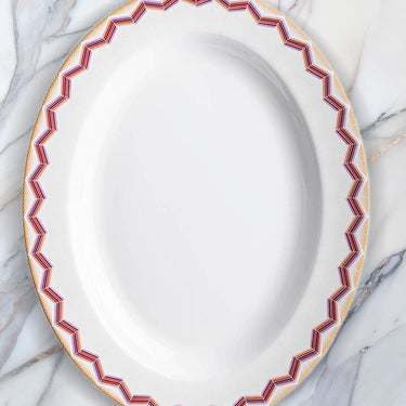 Oval Serving Dish by Missoni Home in Zig Zag Jarris 156, view 2