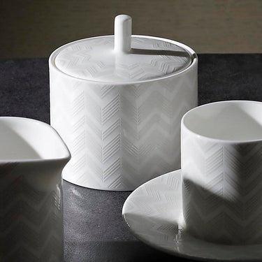 Missoni Home Sugar Pot Zig Zag White