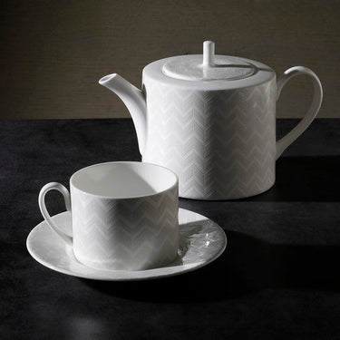 Missoni Home Tea Pot or Coffee Pot Zig Zag White