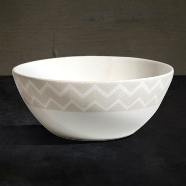 Soup Bowls, Set of 2 by Missoni Home in Zig Zag White, view 3