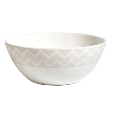 Soup Bowls, Set of 2 by Missoni Home in Zig Zag White, view 1