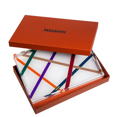 Serving Tray by Missoni Home in Nastri Multicolor, view 2