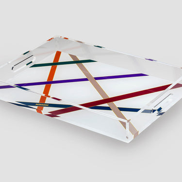 Serving Tray by Missoni Home in Nastri Multicolor, view 3