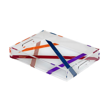 Serving Tray by Missoni Home in Nastri Multicolor, view 2