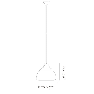 Seed Design Mist Pendant Large Brass