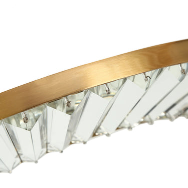 Elegant Dining Room Lighting: Macrobotrys 43" Brass & Crystal Pendant