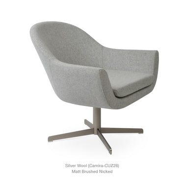Madison 4 Star Swivel Armchair Fabric by SohoConcept - New
