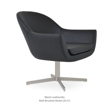 Madison 4 Star Swivel Armchair Leather by SohoConcept - New