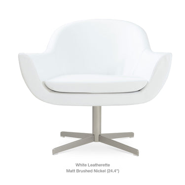 Madison 4 Star Swivel Armchair Leather by SohoConcept - New