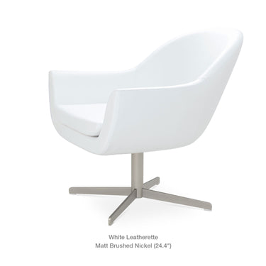 Madison 4 Star Swivel Armchair Leather by SohoConcept - New