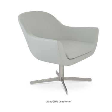 Madison 4 Star Swivel Armchair Leather by SohoConcept - New
