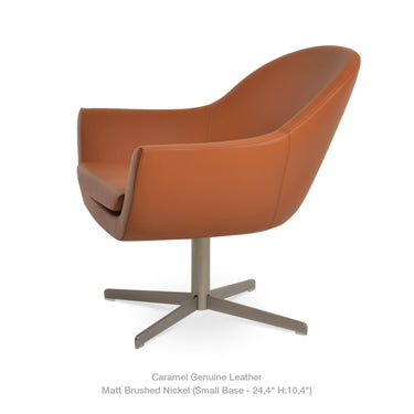 Madison 4 Star Swivel Armchair Leather by SohoConcept - New