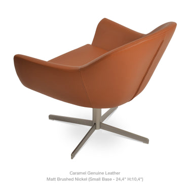 Madison 4 Star Swivel Armchair Leather by SohoConcept - New
