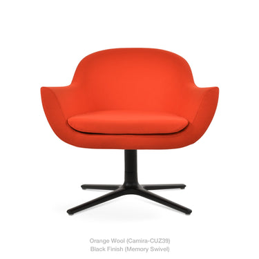 Madison Oval Swivel Armchair Fabric by SohoConcept - New