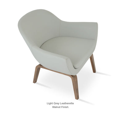 Madison Plywood Swivel Armchair Leather by SohoConcept - New