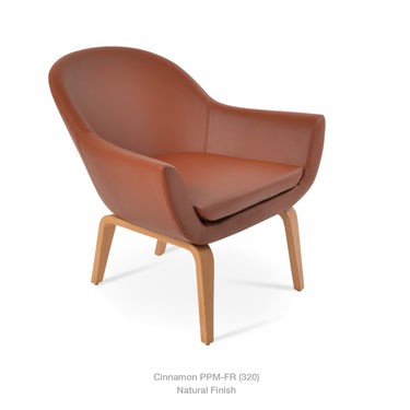 Madison Plywood Swivel Armchair Leather by SohoConcept - New