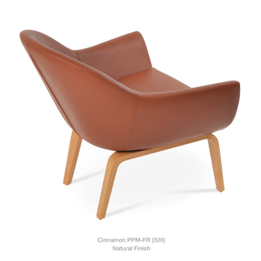 Madison Plywood Swivel Armchair Leather by SohoConcept - New