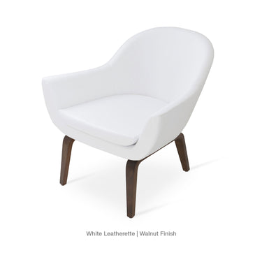 Madison Plywood Swivel Armchair Leather by SohoConcept - New