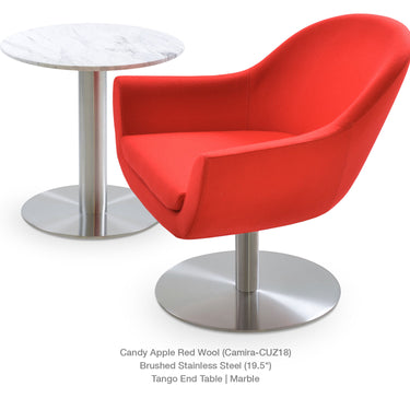Madison Round Swivel Armchair Fabric by SohoConcept - New