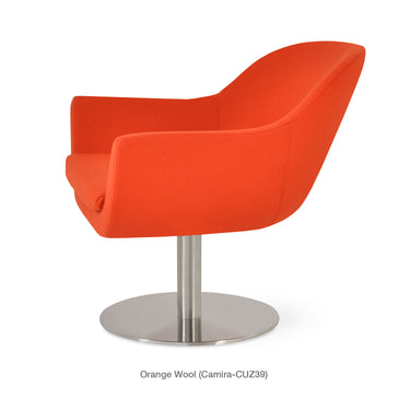 Madison Round Swivel Armchair Fabric by SohoConcept - New