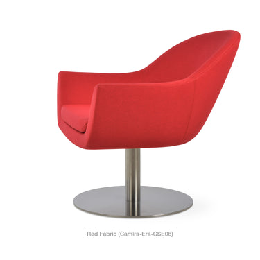 Madison Round Swivel Armchair Fabric by SohoConcept - New