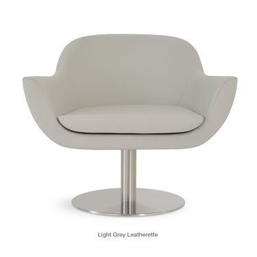 Madison Round Swivel Armchair Leather by SohoConcept - New