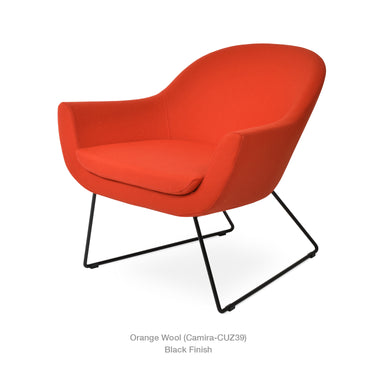 Madison Wire Sled Armchair Fabric by SohoConcept - New