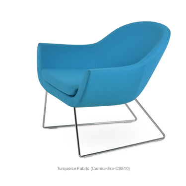 Madison Wire Sled Armchair Fabric by SohoConcept - New