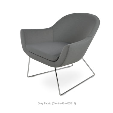 Madison Wire Sled Armchair Fabric by SohoConcept - New