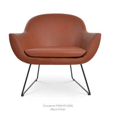 Madison Wire Sled Chair Leather by SohoConcept - New