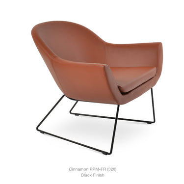 Madison Wire Sled Chair Leather by SohoConcept - New